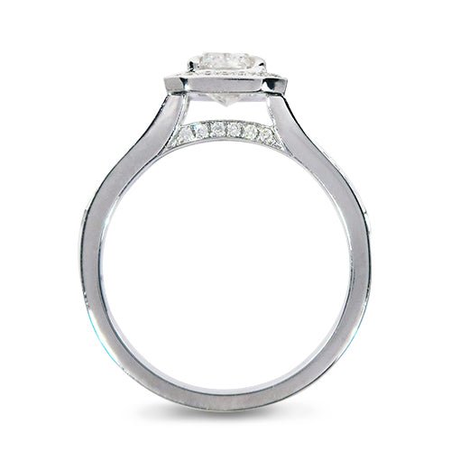 RADIANT CUT DIAMOND ENGAGEMENT RING WITH SPLIT SHANK - ALL RINGS