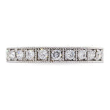 JUBILEE BAND IN WHITE GOLD WITH DIAMONDS - ANNIVERSARY & CELEBRATION RINGS