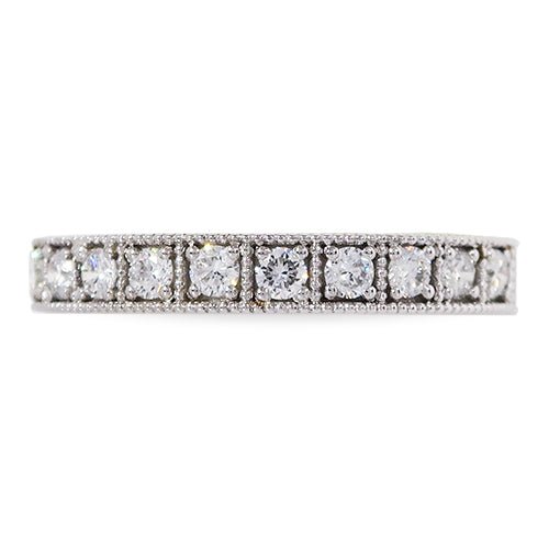 JUBILEE BAND IN WHITE GOLD WITH DIAMONDS - ANNIVERSARY & CELEBRATION RINGS