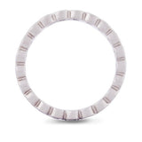 LUNA DIAMOND WEDDING BAND IN WHITE GOLD - ANNIVERSARY & CELEBRATION RINGS
