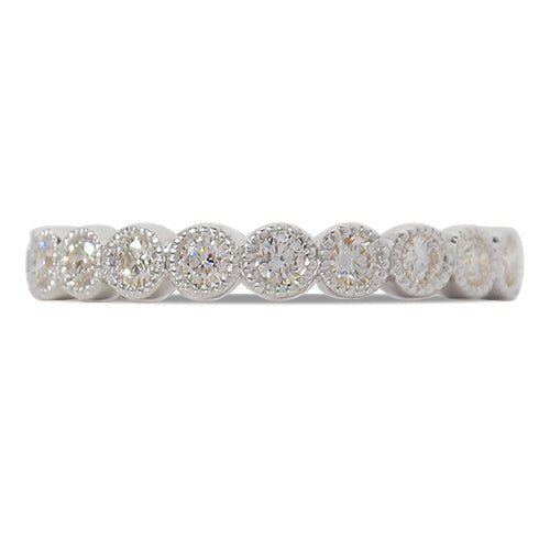 LUNA DIAMOND WEDDING BAND IN WHITE GOLD - ANNIVERSARY & CELEBRATION RINGS