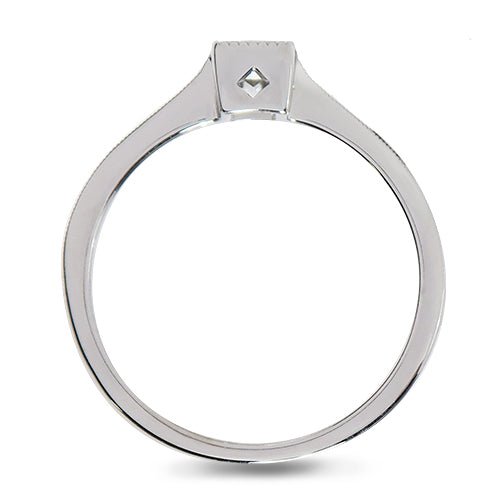 VICTORIA RING IN PLATINUM WITH BAGUETTE DIAMOND - ALL RINGS