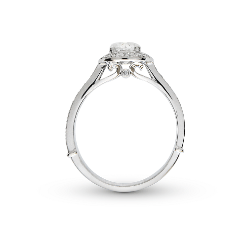SOPHIA OVAL DIAMOND ENGAGEMENT RING IN PLATINUM -