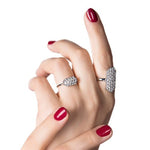 ELLA RING IN WHITE GOLD WITH DIAMOND PAVÉ - ANNIVERSARY & CELEBRATION RINGS