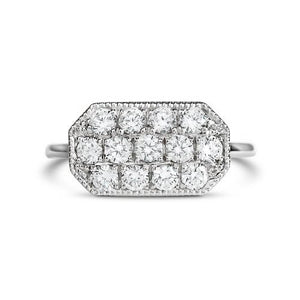 ELLA RING IN WHITE GOLD WITH DIAMOND PAVÉ - ANNIVERSARY & CELEBRATION RINGS