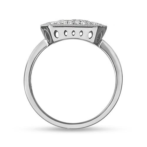ELLA RING IN WHITE GOLD WITH DIAMOND PAVÉ - ANNIVERSARY & CELEBRATION RINGS