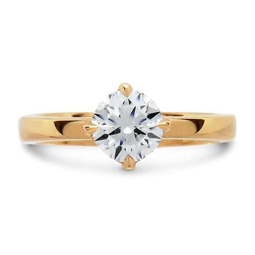 EAST-WEST CANADIAN DIAMOND ENGAGEMENT RING IN ROSE GOLD - ALL RINGS