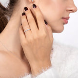 ÉTOILE WEDDING BAND WITH HALF ETERNITY DIAMONDS IN WHITE GOLD - ALL WEDDING BANDS