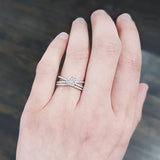 DAWN WEDDING BAND IN WHITE GOLD WITH HALF ETERNITY DIAMONDS - ALL RINGS
