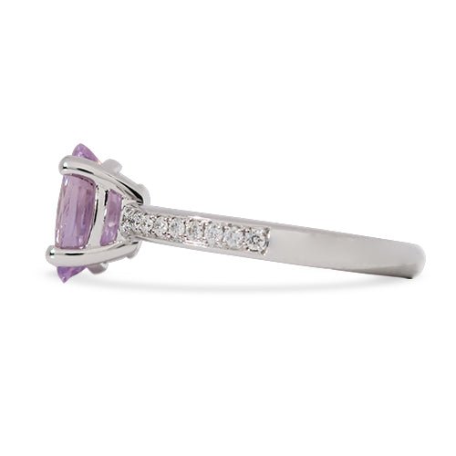 MONROE PALE PINK SAPPHIRE ENGAGEMENT RING - ALL RINGS