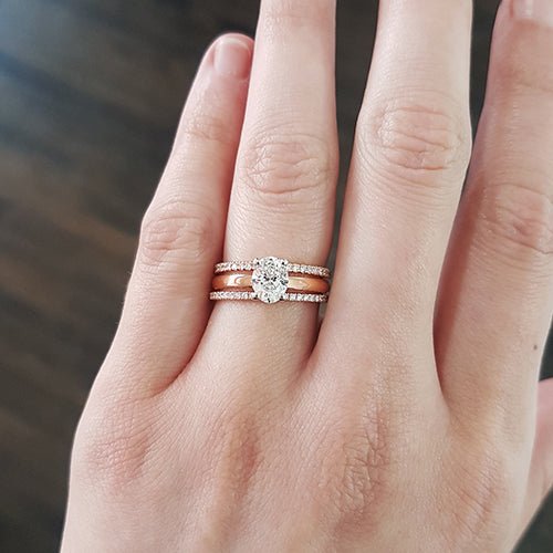 BELLA ENGAGEMENT RING WITH OVAL 0.90CT DIAMOND - ALL ENGAGEMENT RINGS