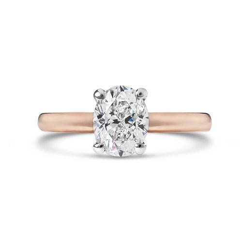 BELLA ENGAGEMENT RING WITH OVAL 0.90CT DIAMOND - ALL ENGAGEMENT RINGS