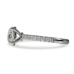 OVAL DIAMOND BELLA ENGAGEMENT RING IN WHITE GOLD - ALL ENGAGEMENT RINGS