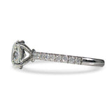 OVAL DIAMOND BELLA ENGAGEMENT RING IN WHITE GOLD - ALL ENGAGEMENT RINGS