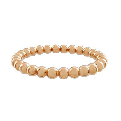 WIDER TESSA STACKING RING IN ROSE GOLD - ALL RINGS