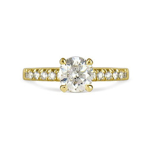 BELLA HALF CARAT DIAMOND ENGAGEMENT RING IN YELLOW GOLD - ALL ENGAGEMENT RINGS