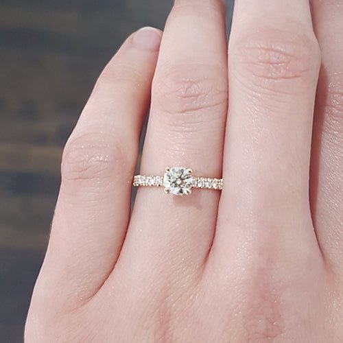 BELLA HALF CARAT DIAMOND ENGAGEMENT RING IN YELLOW GOLD - ALL ENGAGEMENT RINGS