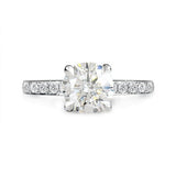 BELLA ENGAGEMENT RING WITH 1CT CANADIAN DIAMOND & HALF ETERNITY - ALL RINGS