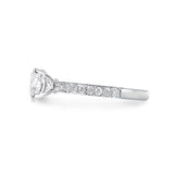 BELLA ENGAGEMENT RING WITH 1CT CANADIAN DIAMOND & HALF ETERNITY - ALL RINGS