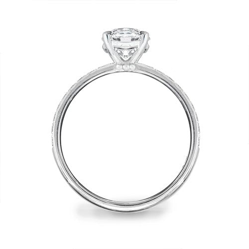 BELLA ENGAGEMENT RING WITH 1CT CANADIAN DIAMOND & HALF ETERNITY - ALL RINGS