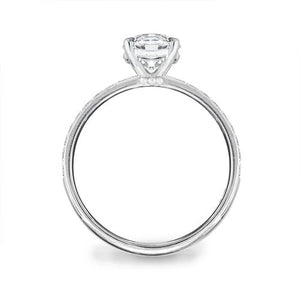 BELLA ENGAGEMENT RING WITH 1CT CANADIAN DIAMOND & HALF ETERNITY - ALL RINGS