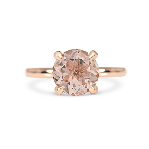 BELLA MORGANITE ENGAGEMENT RING IN ROSE GOLD - ALL RINGS