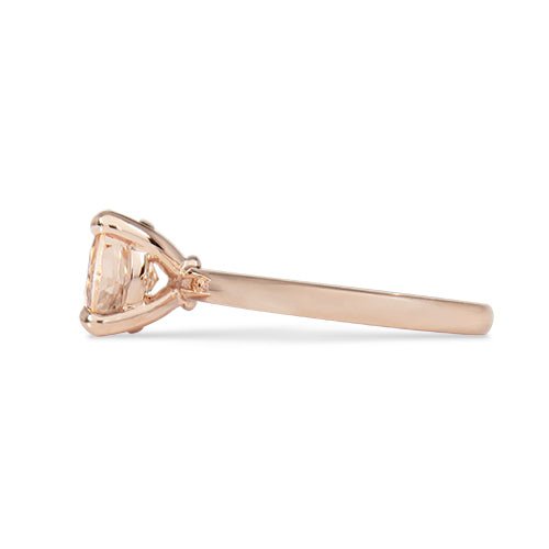 BELLA MORGANITE ENGAGEMENT RING IN ROSE GOLD - ALL RINGS
