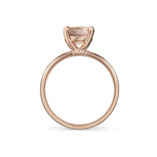 BELLA MORGANITE ENGAGEMENT RING IN ROSE GOLD - ALL RINGS