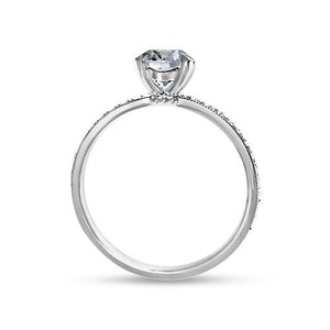 BELLA ENGAGEMENT RING WITH EXCELLENT CUT 0.85CT DIAMOND IN WHITE GOLD -