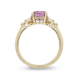 OLIVIA PINK SAPPHIRE & DIAMOND RING - ALL RINGS