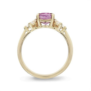 OLIVIA PINK SAPPHIRE & DIAMOND RING | Penwarden Fine Jewellery