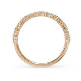 JOYCE DIAMOND RING HALF ETERNITY IN ROSE GOLD - ANNIVERSARY & CELEBRATION RINGS