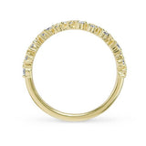 JOYCE DIAMOND RING HALF ETERNITY IN YELLOW GOLD - ANNIVERSARY & CELEBRATION RINGS