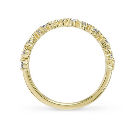 JOYCE DIAMOND RING HALF ETERNITY IN YELLOW GOLD - ANNIVERSARY & CELEBRATION RINGS