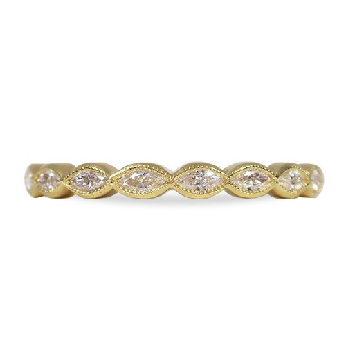 NAVETTE MARQUISE DIAMOND RING IN 18 KARAT GOLD - ALL RINGS
