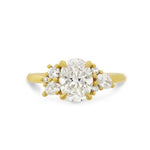 CLUSTERED DIAMONDS ENGAGEMENT RING - ALL ENGAGEMENT RINGS