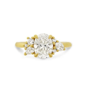 CLUSTERED DIAMONDS ENGAGEMENT RING - ALL ENGAGEMENT RINGS