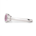 MIA RING WITH RADIANT PINK SAPPHIRE & DIAMONDS - rings