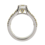CUSTOM DIAMOND RING IN YELLOW & WHITE GOLD -