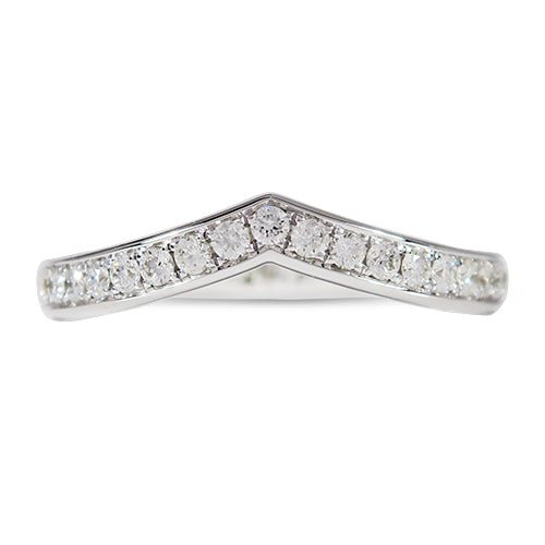CHEVRON PAVÉ BAND -