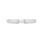 SINGLE BAGUETTE DIAMOND RING IN WHITE GOLD - ALL RINGS