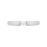 SINGLE BAGUETTE DIAMOND RING IN WHITE GOLD - ALL RINGS