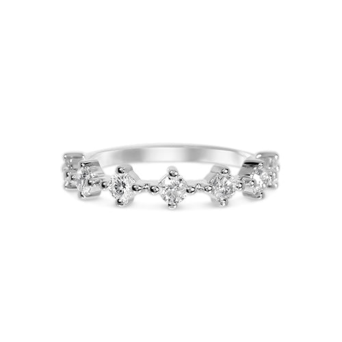 NORTH SOUTH SHARED CLAW DIAMOND BAND IN 14 KARAT GOLD - ALL RINGS