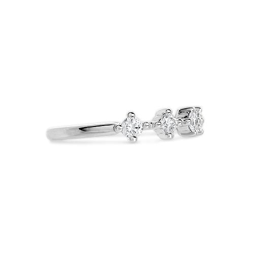 NORTH SOUTH SHARED CLAW DIAMOND BAND IN 14 KARAT GOLD - ALL RINGS