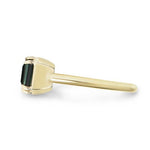 RADIANT GREEN SAPPHIRE RING IN YELLOW GOLD - ALL RINGS