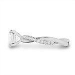 TWIST DIAMOND ENGAGEMENT RING IN PLATINUM - ALL RINGS