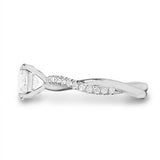 TWIST DIAMOND ENGAGEMENT RING IN PLATINUM - ALL RINGS