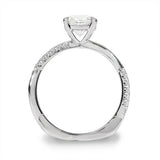 TWIST DIAMOND ENGAGEMENT RING IN PLATINUM - ALL RINGS