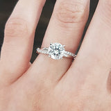 TWIST DIAMOND ENGAGEMENT RING IN PLATINUM - ALL RINGS