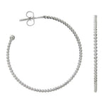 TESSA HOOP EARRINGS LARGE IN WHITE GOLD - EARRINGS